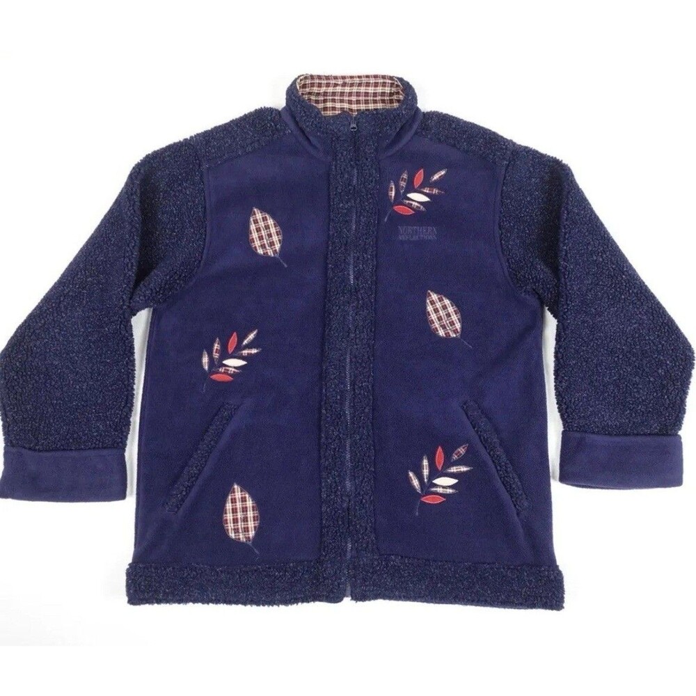 NWT Embroidered PrairieCore Northern Reflections Sherpa Fleece Coat Size M - Picture 2 of 15